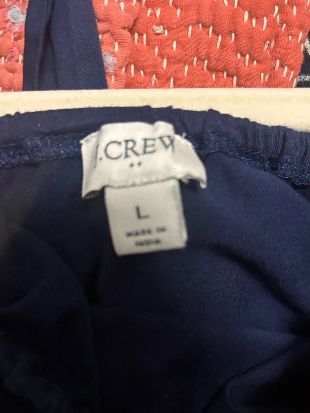 Women's J Crew Navy Puff Sleeve Peasant Top